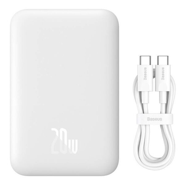 Powerbank Baseus Magnetic Mini 6000mAh 20W MagSafe (white) - Image 10
