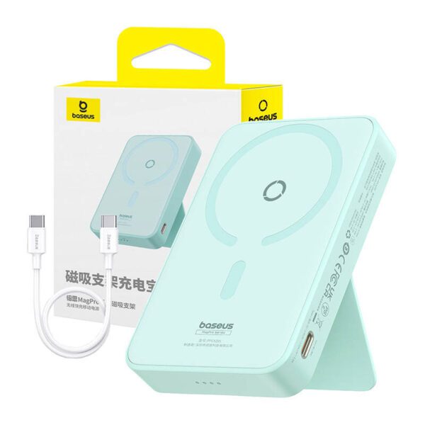 Powerbank Baseus MagPro Magnetic 5000mAh 20W, MagSafe (mint) - Image 9