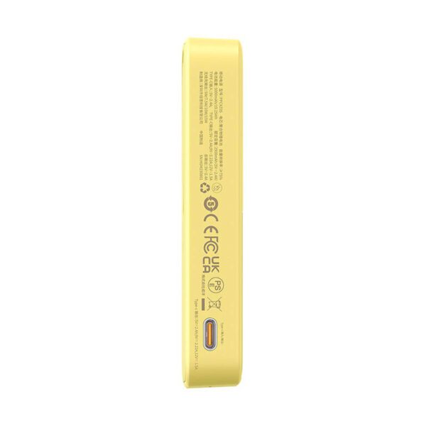 Powerbank Baseus MagPro Magnetic 5000mAh 20W, MagSafe (yellow) - Image 4