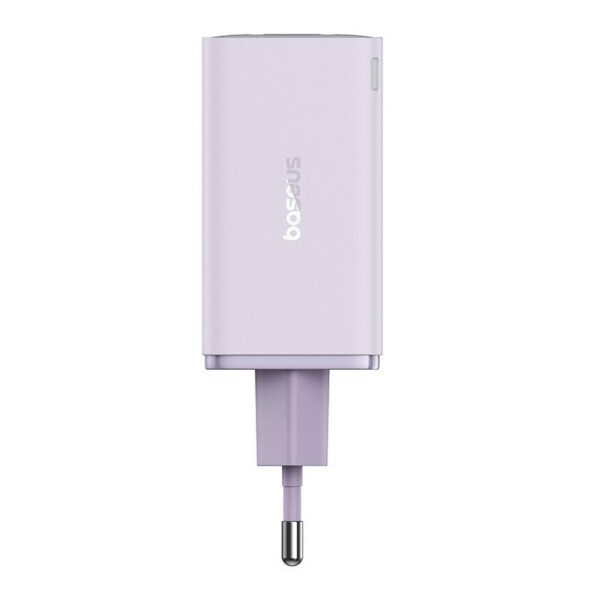 Baseus GAN6 Pro Fast Charger, 2xUSB-C + 2xUSB, 65W (purple) - Image 2