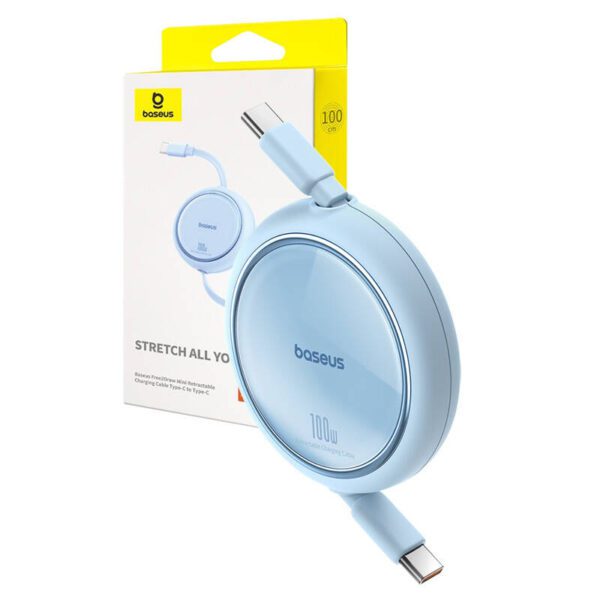 Cable USB-C to USB-C Baseus Free2Draw, PD, 100W, 1m (blue) - Image 9