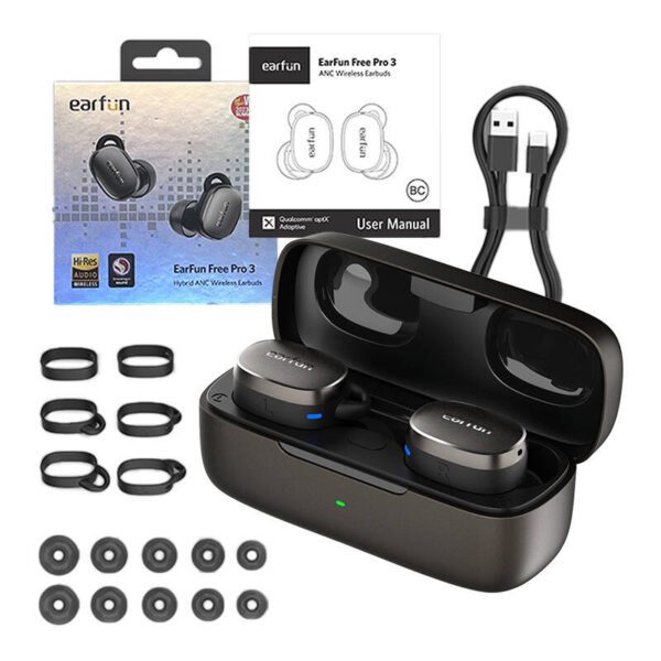 Earphones TWS EarFun Free Pro 3, ANC (black) - Image 8