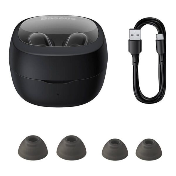 Wireless headphones Baseus Bowie WM02 TWS, Bluetooth 5.0 (black) OS - Image 7