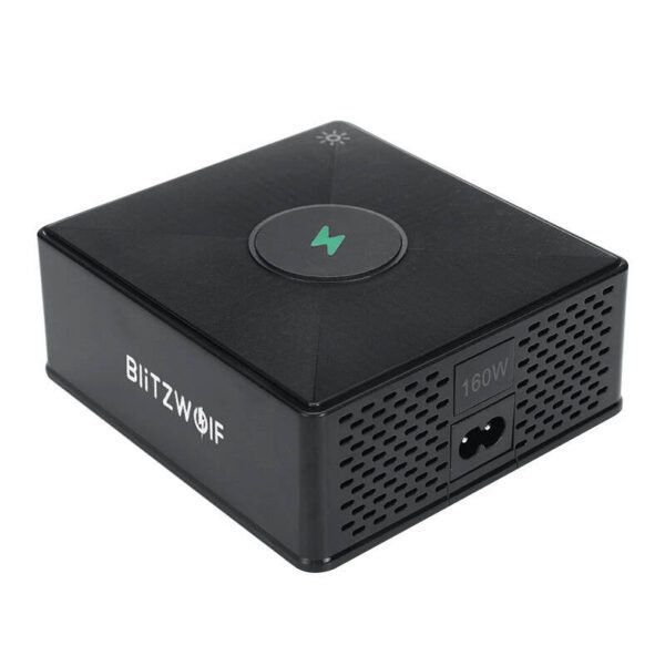 Charger Blitzwolf 868H, 2xUSB-A, 3xUSB type-C, 160W (black) - Image 4