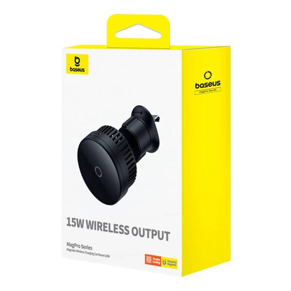 Magnetic Car Phone Holder Baseus MagPro 15W (black) - Image 8