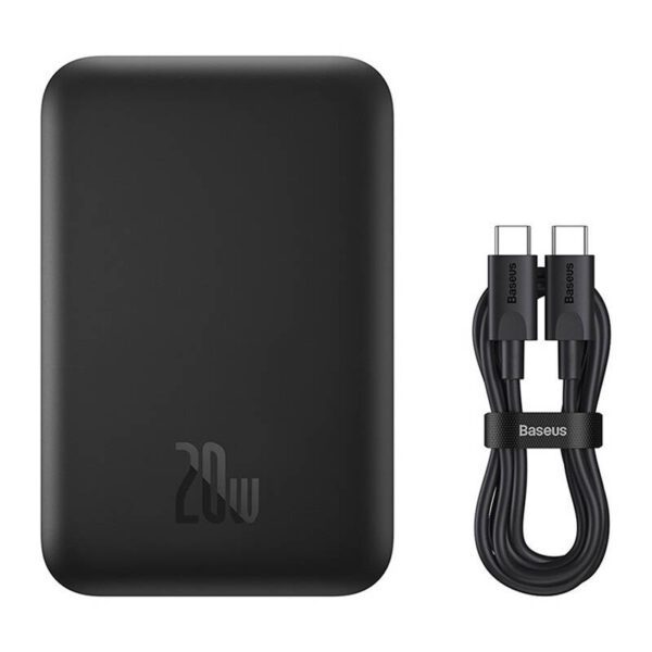 Mini Wireless PowerBank 20W Baseus (black) - Image 9