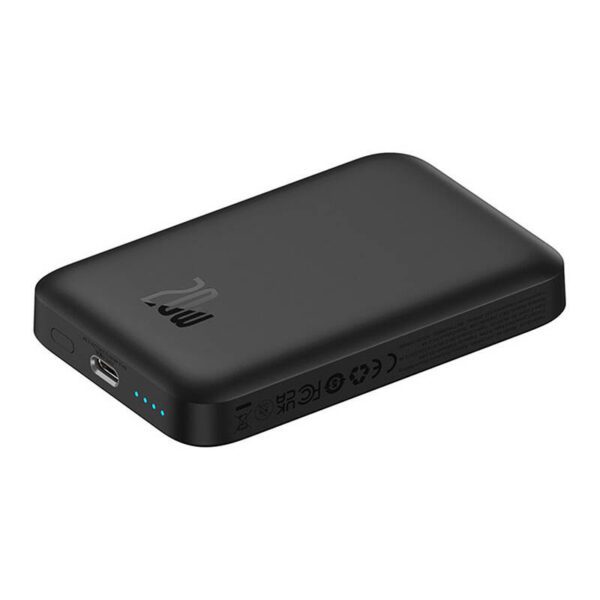 Mini Wireless PowerBank 20W Baseus (black) - Image 7
