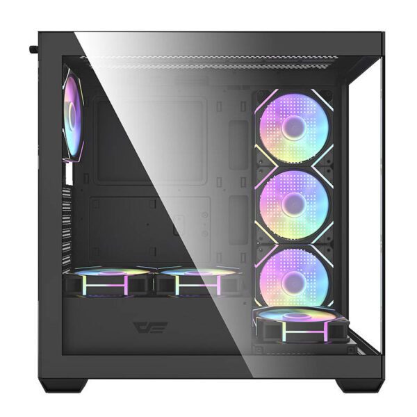Darkflash DS900 computer case (black) + 7 ARGB fans - Image 2