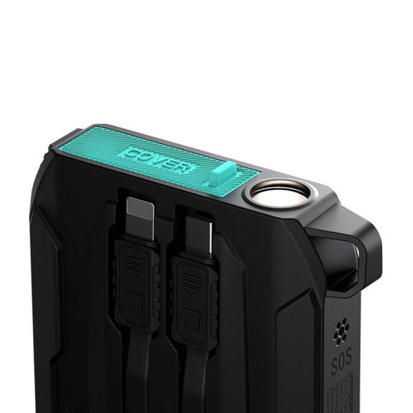 Powerbank Joyroom JR-L017 10000mAh, 22.5W, with Lightning + USB-C cable (black) - Image 7