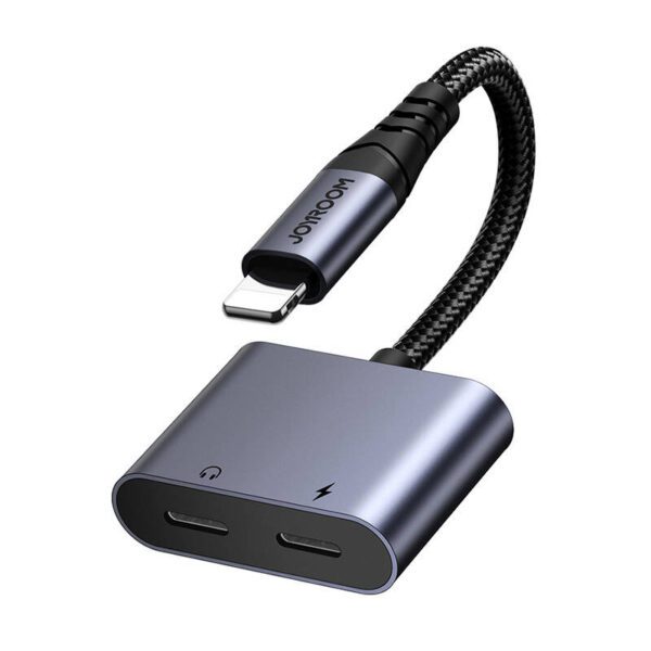 2-in-1 Audio adapter Joyroom SY-L02 Lightning to Double Lightning (black) - Image 7