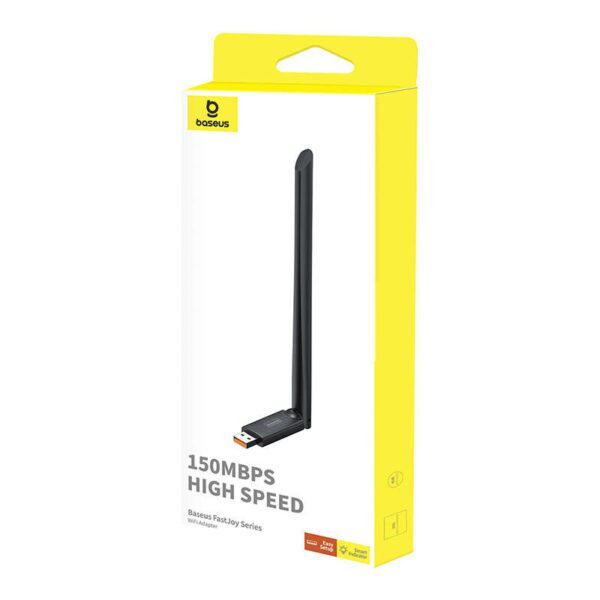 Baseus FastJoy adapter Wi-Fi with antenna, 150Mbps (black) - Image 7