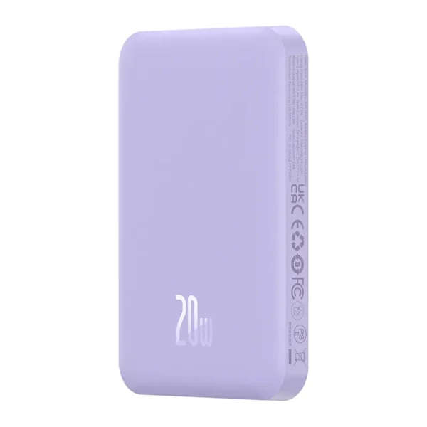 Magnetic Mini Powerbank Baseus 5000mAh 20W (purple) - Image 4