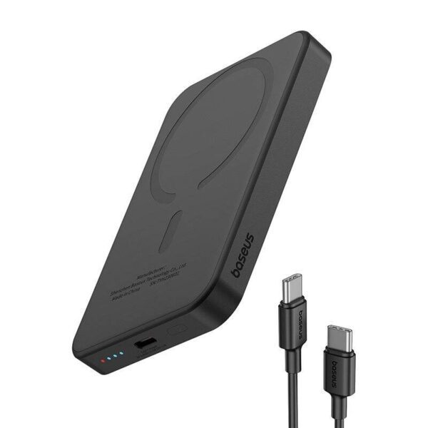 Magnetic Mini Powerbank Baseus 5000mAh, USB-C 20W (black) - Image 17