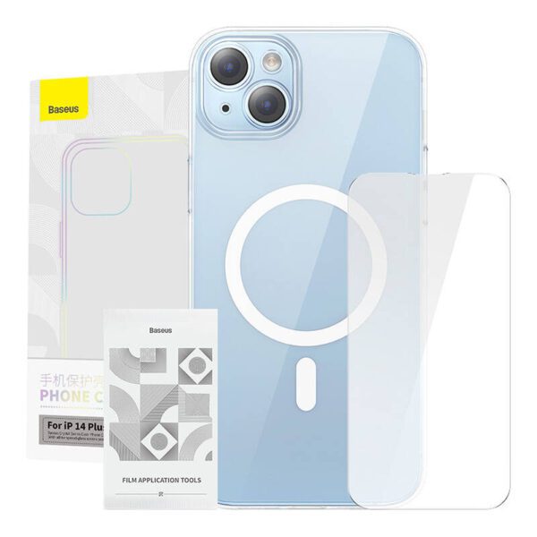 Baseus Crystal Series Magnetic Case for iPhone 14 Plus + tempered glass - Image 9