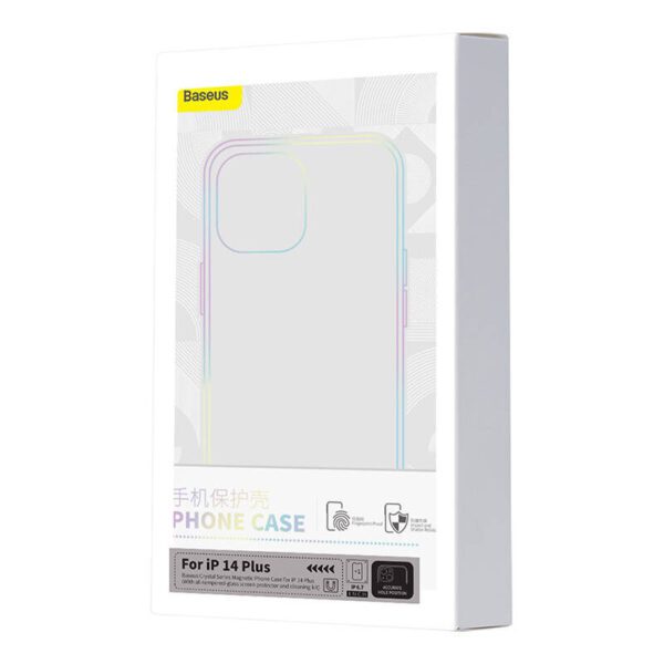 Baseus Crystal Series Magnetic Case for iPhone 14 Plus + tempered glass - Image 7