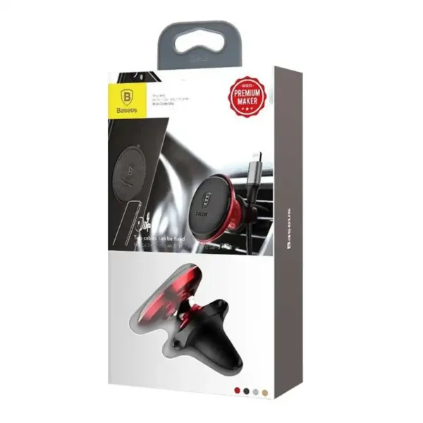 Car Mount Holder Baseus Magnetic Air Vent Red OS - Image 7