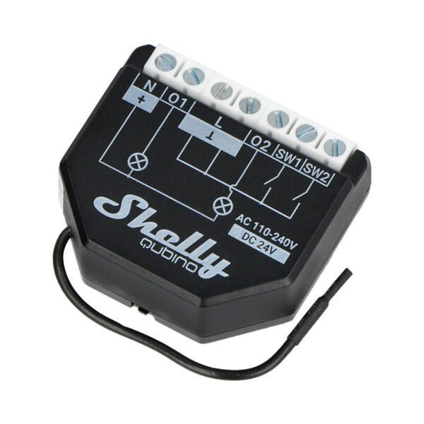Shelly Qubino Wave2PM Controller, 2-channel, Z-Wave (Power measurement) - Image 3