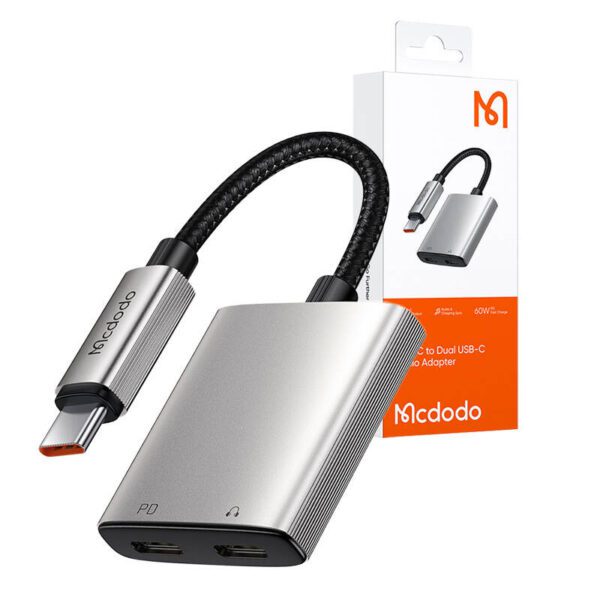 2in1 Audio Adapter Mcdodo CA-5570 2in1 USB-C to 2x USB-C - Image 3