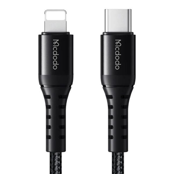 Cable USB-C to lightning Mcdodo CA-5630, 36W, 0.2m (black) - Image 2