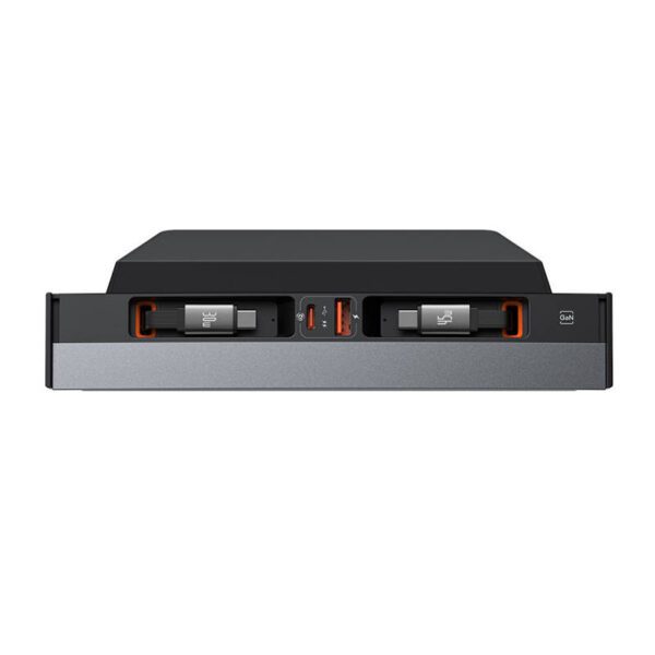 Hub Baseus T-Space with USB-C to USB-C cables for Tesla Cars (black) - Image 3