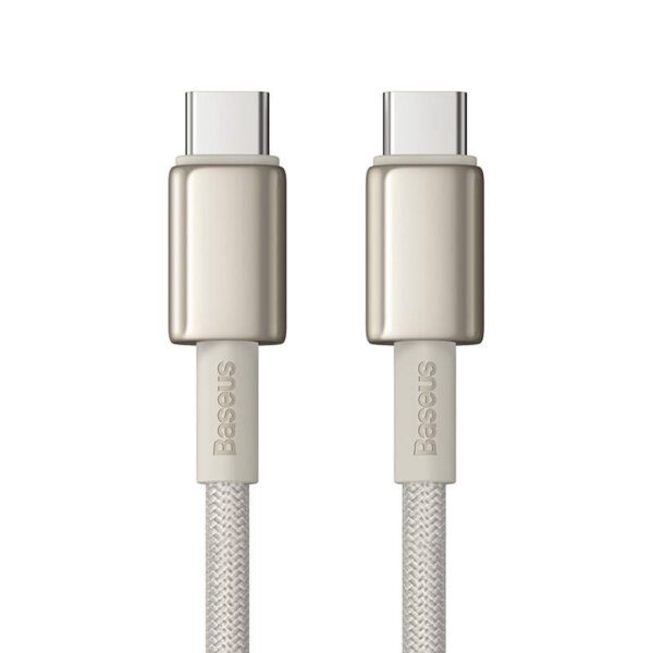 Cable USB-C do USB-C Baseus Tungsten Gold, 100W, 1m (złoty) - Image 2