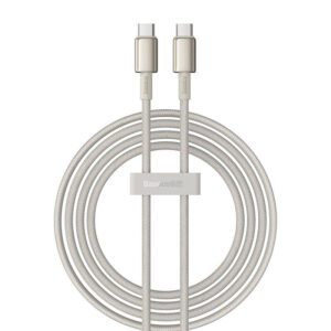 Cable USB-C do USB-C Baseus Tungsten Gold, 100W, 2m (złoty)
