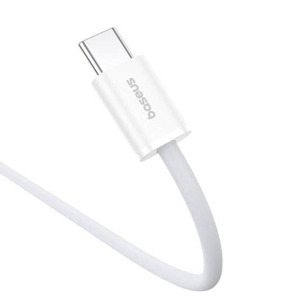 Kabel szybkiego ładowania USB-C do USB-C Baseus Superior 2 100W 1m (biały) - Image 4