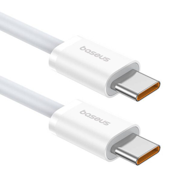Kabel szybkiego ładowania USB-C do USB-C Baseus Superior 2 100W 1m (biały) - Image 5