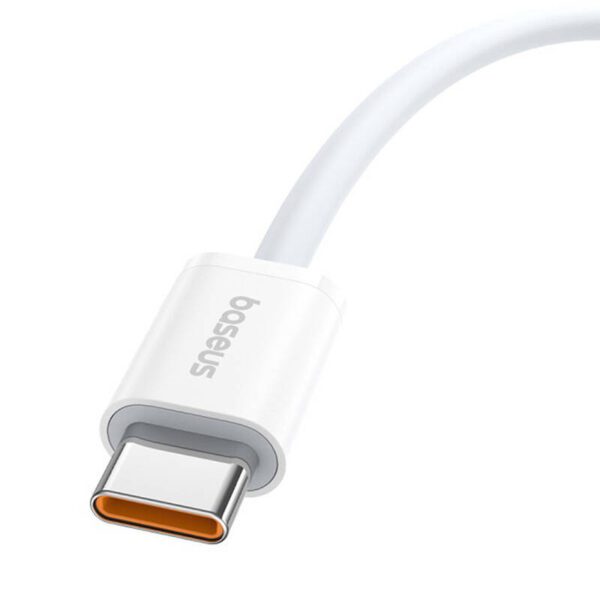 Kabel szybkiego ładowania USB-C do USB-C Baseus Superior 2 100W 1m (biały) - Image 6