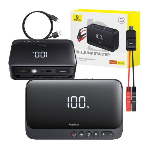 Powerbank/Car Jump Starter Baseus Super Energy, 600A (black) - Image 9
