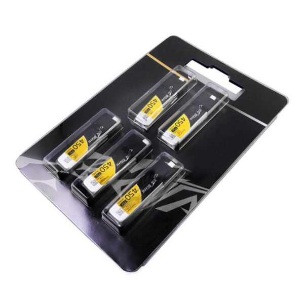 Gens Ace 450mAh 3.8V 75C 1S1P HV Lipo Batteries (5pcs). - Image 4