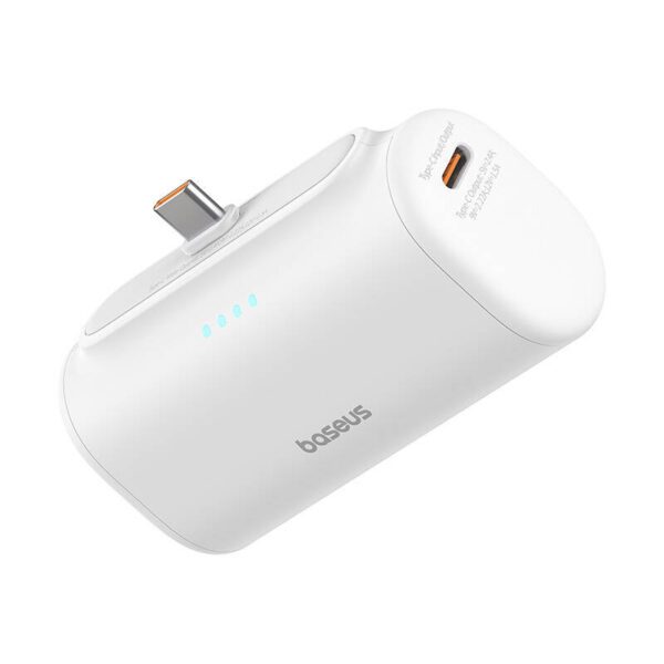 Powerbank Baseus Compact 5000mAh, 20W, USB-C (biały) - Image 3