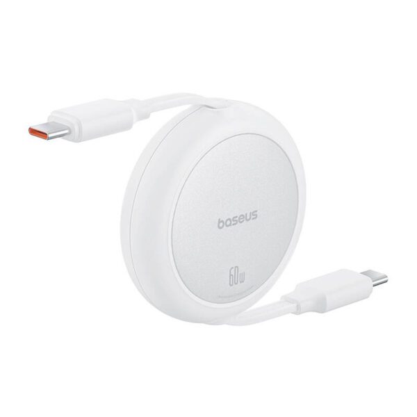 Baseus Free2Pull Mini USB-C to USB-C USB cable, 60W, 1, (white) - Image 3