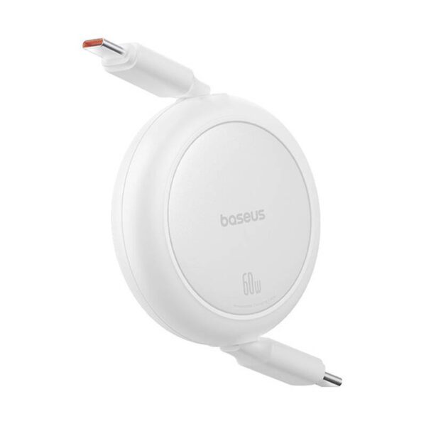 Baseus Free2Pull Mini USB-C to USB-C USB cable, 60W, 1, (white) - Image 4