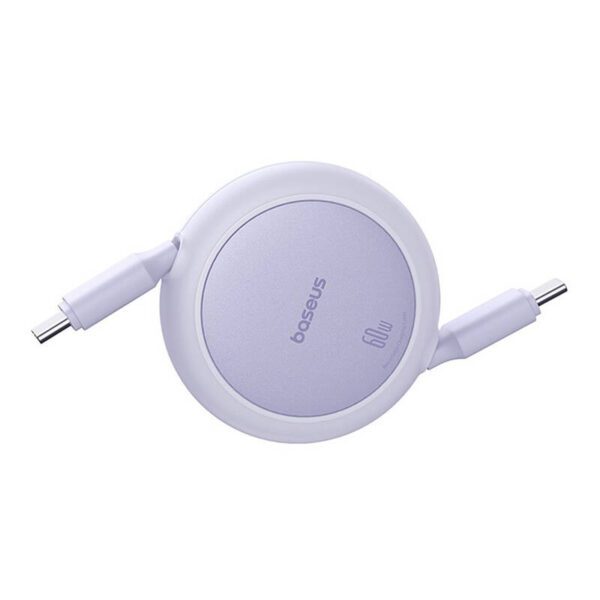 Baseus Free2Pull Mini USB-C to USB-C 60W USB cable, 1m (purple) - Image 3