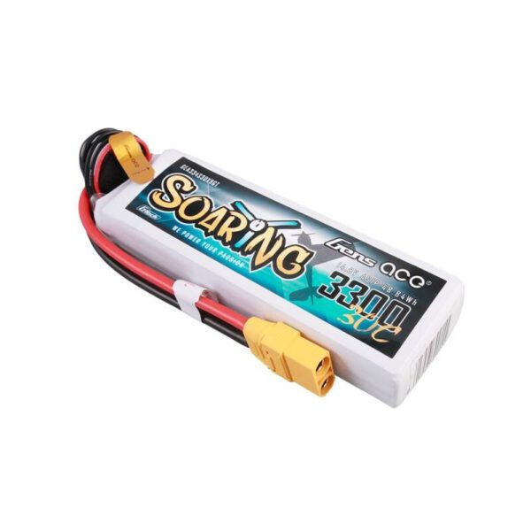Gens ace G-Tech Soaring 3300mAh 14.8V 30C 4S1P Lipo Battery - Image 2