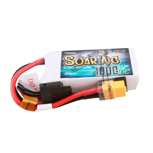 Gens ace G-Tech Soaring 1000mAh 11.1V 30C 3S1P Lipo Battery - Image 2