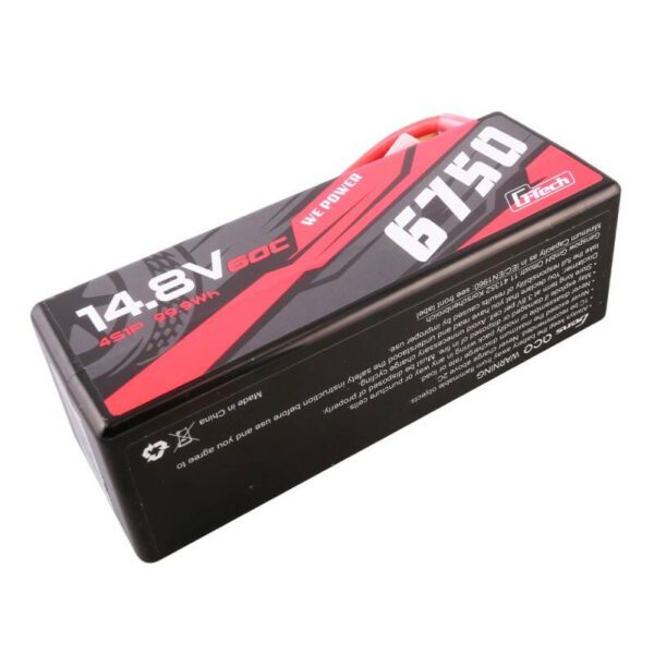 Gens ace G-Tech 6750mAh 14.8V 60C 4S1P 14# XT90 Battery - Image 2