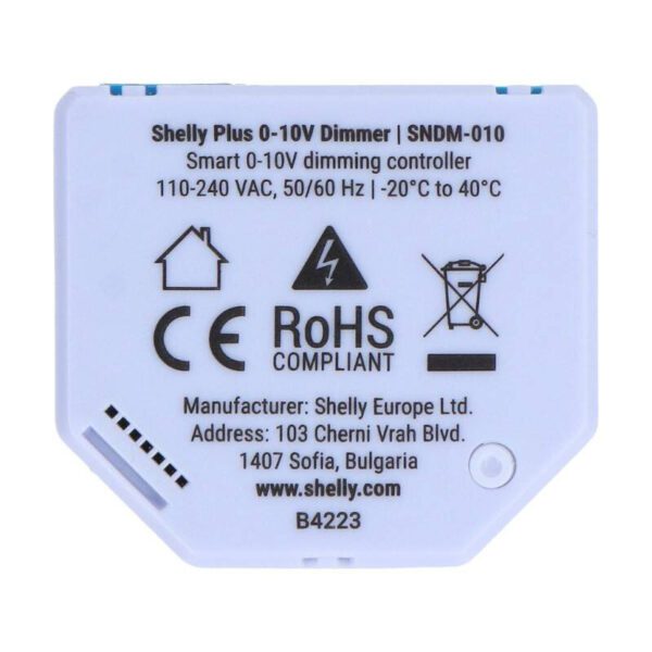 Shelly Plus 0-10V Light Dimmer, WiFi/Bluetooth - Image 4
