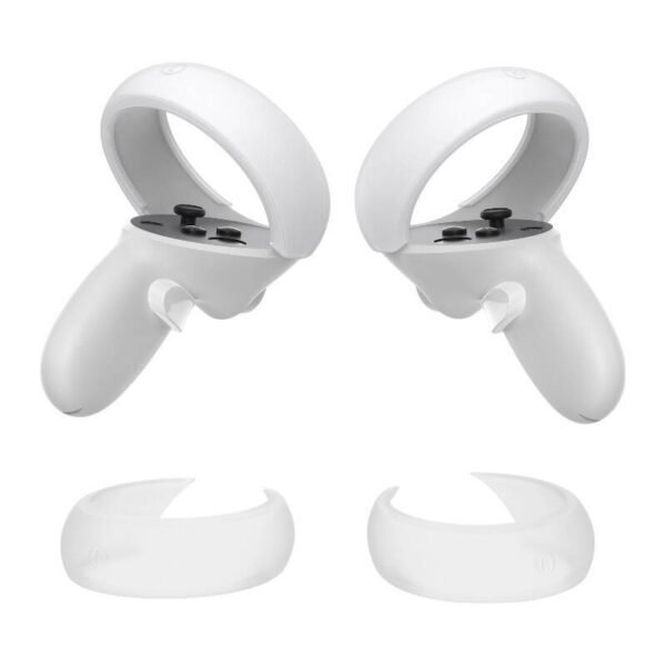 Controller Protective Cover Kiwi Design Q26-2.1 for Meta Quest 2 White - Image 2