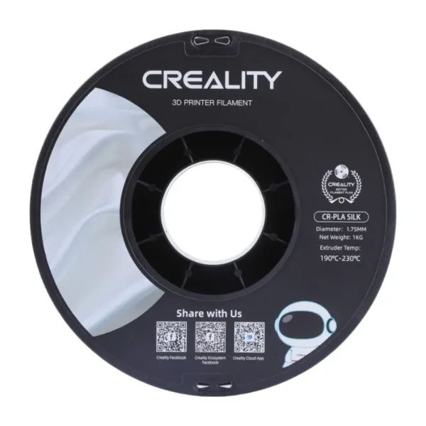 CR-Silk PLA Filament Creallity (Silver) - Image 4