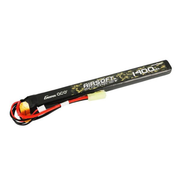 Gens ace 25C 1400mAh 3S1P 11.1V Airsoft Gun Lipo Battery with mini Tamiya Plug Connector - Image 4