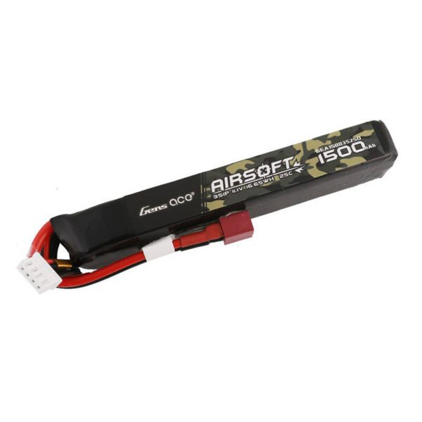 Gens ace 25C 1500mAh 3S1P 11.1V Airsoft Gun Lipo Battery with T Plug - Image 5