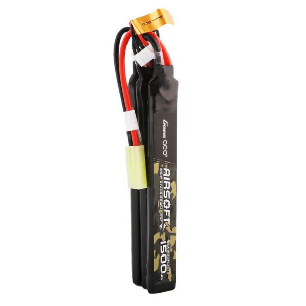 Gens ace 25C 1500mAh 3S1P 11.1V Nunchuck 3X Airsoft Gun Lipo Battery with mini Tamiya Plug - Image 2