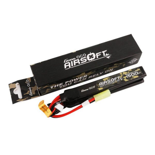 Gens ace 25C 1500mAh 3S1P 11.1V Nunchuck 3X Airsoft Gun Lipo Battery with mini Tamiya Plug - Image 4