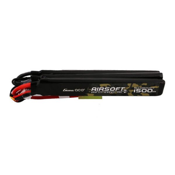 Gens ace 25C 1500mAh 3S1P 11.1V Nunchuck 3X Airsoft Gun Lipo Battery with mini Tamiya Plug - Image 3