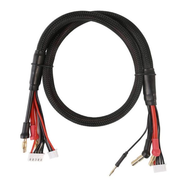 Gens Ace 2S/4S Charge Cable: 4mm & 5mm Bullet With 4.0mm Bullet Connector - Image 2
