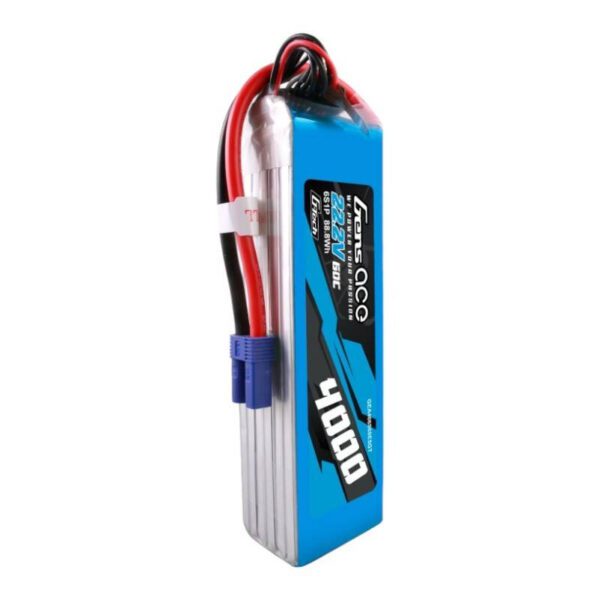 Gens ace G-Tech 4000mAh 22.2V 60C 6S1P Lipo Battery Pack with EC5 Plug - Image 4