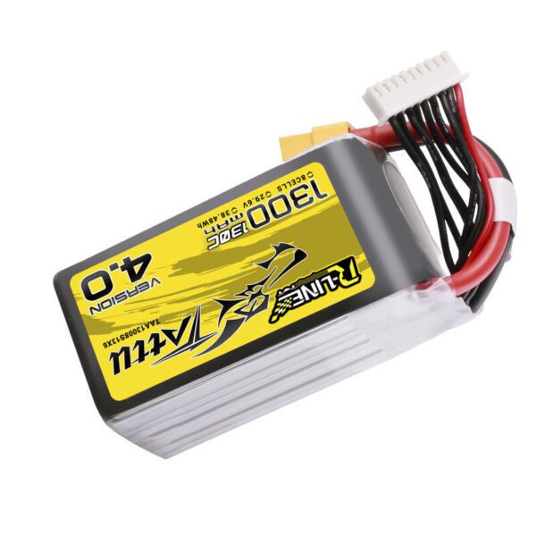 Tattu R-Line Version 4.0 1300mAh 29.6V 130C 8S1P Lipo Battery Pack with XT60 Plug - Image 4