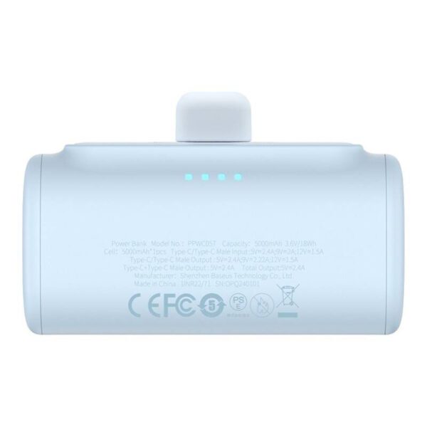 Powerbank baseus Compact USB-C 5000mAh, 20W (blue) - Image 5